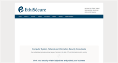 Desktop Screenshot of ethisecure.com